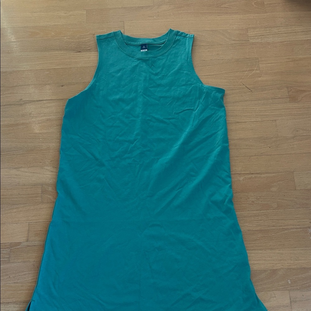 Old Navy Teal Sleeveless Midi Dress